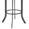 Armen Living Pharaoh Swivel 26" Mineral Finish and Gray Faux Leather Bar Stool 721535743353 - alternate 3